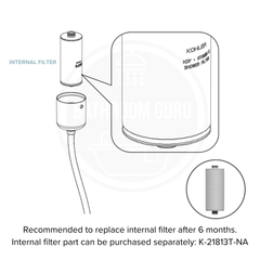 Kohler Exhale™ Shower Filter - K-21812T-CP