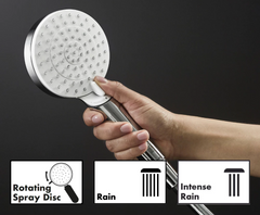 Hansgrohe Crometta E Showerpipe 240 1jet 2 ticks with Thermostat Varia - 26152009