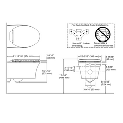 Kohler VEIL Compact Wall Hung Elongated Toilet Bowl in Glossy Black - K-31539-7