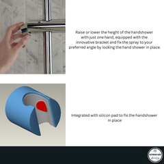 Kohler ACCLIV 3 Way Thermostatic Shower Column – Direct Connection (Eco Flow) - K-33091T-9E2