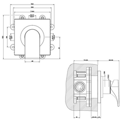 Gessi Solferino Concealed Shower Mixer 49106-031