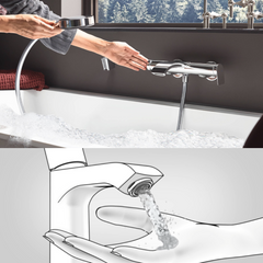 Hansgrohe Finoris Single Lever Bath Mixer for Exposed Installation 2 ticks - 76420009
