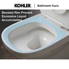 Kohler MODERNLIFE Close Coupled Rimless Toilet Bowl - 78800K-0 (77707K-0 + 77786K-0 +76417K-0)