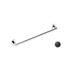 h+m Single Matt Black Towel Rail 450mm / 600mm - 8112MB / 811245MB