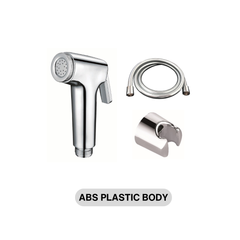 h+m ABS Bidet Spray Set with ABS Wall Bracket, 1.2m PVC Hose - BDS12R