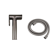 h+m Brass Bidet Spray with ABS Holder and 1.2m Flexible Hose 1/2" - BDS1