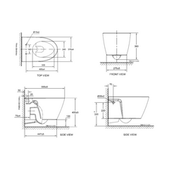 AMERICAN STANDARD Acacia SupaSleek Wall Hung Toilet Bundle Set (CL31197-6DACTPTN1)
