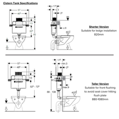 Duravit ME By Starck Rimless Wall Hung WC Bundle with Geberit Kappa Flushing System