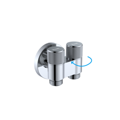 h+m Brass 2-way Angle Valve - JF163101