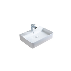 Countertop wall-mount thin edge basin