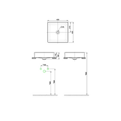 American Standard Acacia E SupaSleek Vessel 420mm CCASF411-1000410F0