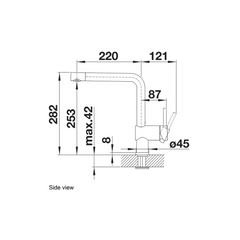 Blanco Linus kitchen mixer chrome 514019
