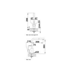 Blanco Mila-S pull-out kitchen mixer 519810
