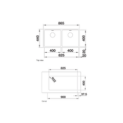 Blanco Andano 400/400-U undermount sink 522987