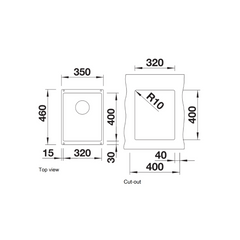Blanco Subline 320-U undermount sink 525983
