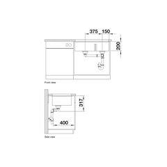 Blanco Subline 430/270-U undermount sink 525991