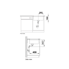 Blanco Subline 500-U undermount sink 525995