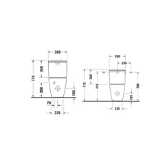 Duravit D-Neo 2PWC complete set 200209000