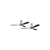 Elmark Ferron 52" ceiling fan Brushed Nickel + Pine ELM-FERRONBN+PINE-BNP