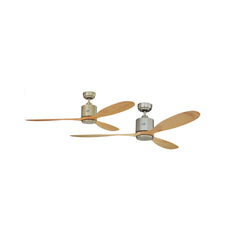 Elmark Ferron 52" ceiling fan Brushed Nickel + Pine ELM-FERRONBN+PINE-BNP