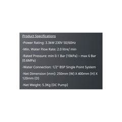 Elmark iHot 8 instant hear with DC pump ELM-IHOT8-BLA