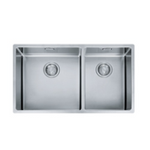 Franke BOX Stainless Steel 420/298mm Undermount Double Bowl Kitchen Sink - BOX 220-74