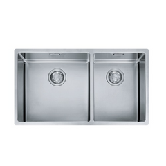 Franke BOX Stainless Steel 420/298mm Undermount Double Bowl Kitchen Sink - BOX 220-74