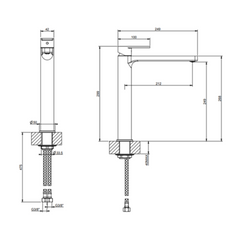 Gessi Emporio Venezia High-Rise Basin Mixer 47108031