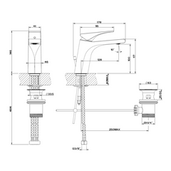 Gessi Solferino Single Lever Basin Mixer 49001031