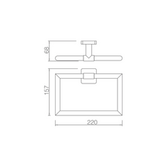 H+M CONTRASTS series towel ring 24205