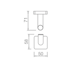 H+M CONTRASTS series robe hook 24209