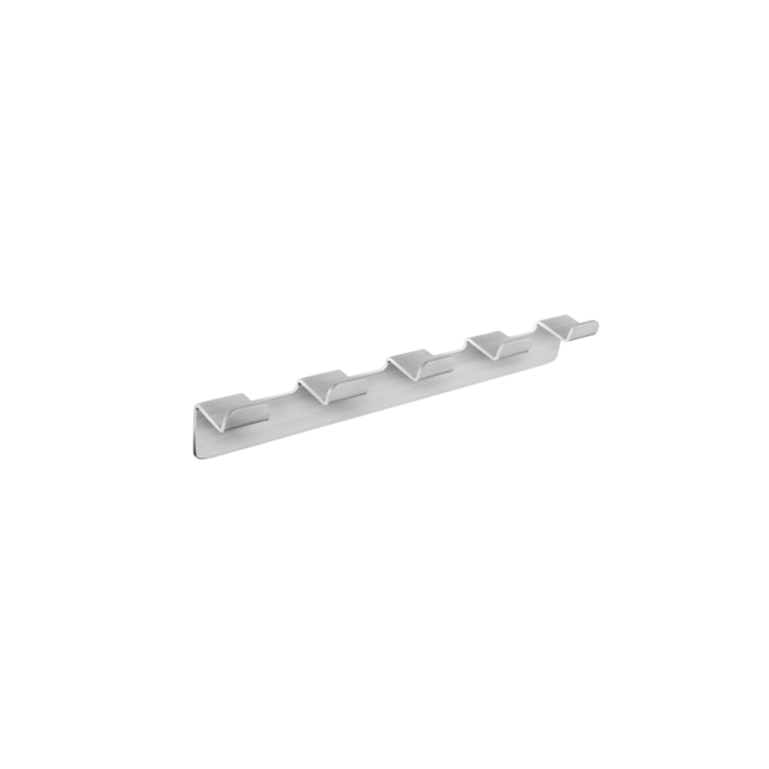 H+M Robe hook quintuple (screwless mounting) H+M-KC550385-SST