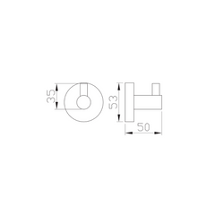 H+M Single Robe hook 8105