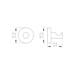 H+M Single Robe hook 8115