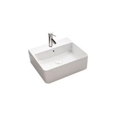 Countertop/wall-mount thin edge basin