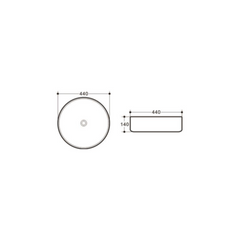 H+M Countertop Basin K462MF2