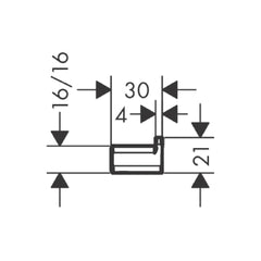 Hansgrohe Addstoris Single robe hook 41742677