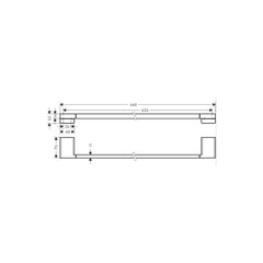 Hansgrohe Addstoris Bath towel rail 41747677