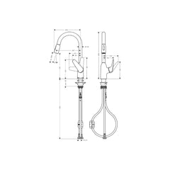 Hansgrohe Focus M42 Single lever kitchen mixer 220 71874009