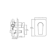 Kohler Taut recessed bath and shower trim only 74041T4FPCP