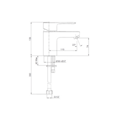 Kohler JULY II Cold Only Lavatory Faucet K-16027X-B4-CD-CP