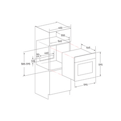 Mayer 60cm 75 L Built-in Catalytic Oven MMDO13C