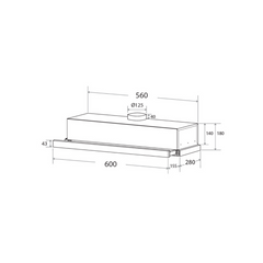 Mayer 60 cm Telescopic Hood MMTH60