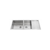 Monic Stainless steel 2-bowl 1-drainer undermount/drop-in sink MON-SQM1308-SST