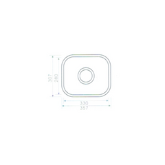 Monic U-357 single bowl undermount sinkMON-U357-SST