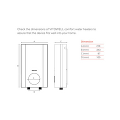 Viessmann Vitowell Deluxe Instant Heater - 7956390