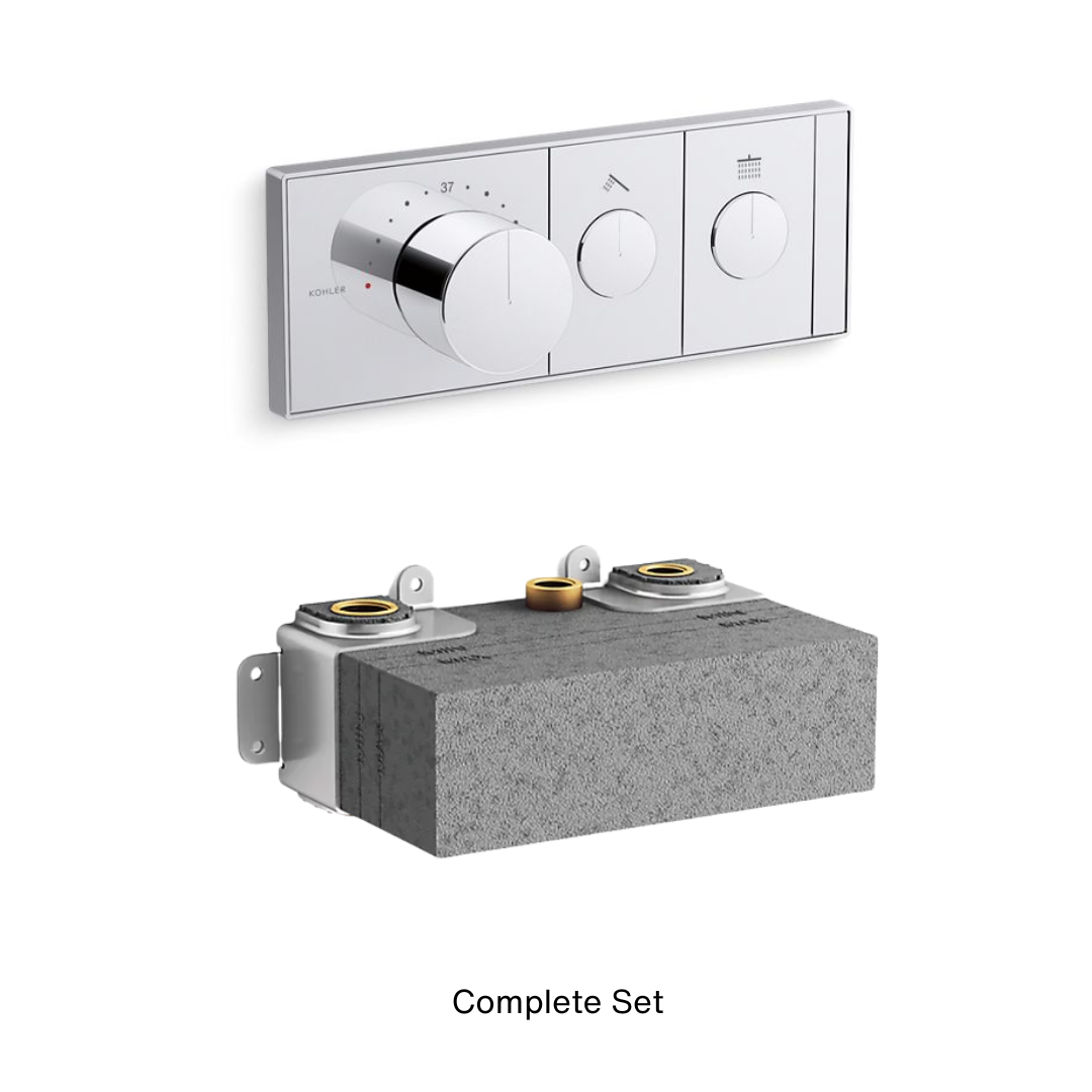 Kohler ANTHEM™ Two-outlet Thermostatic Concealed Shower Mixer - K-26346T-9-CP