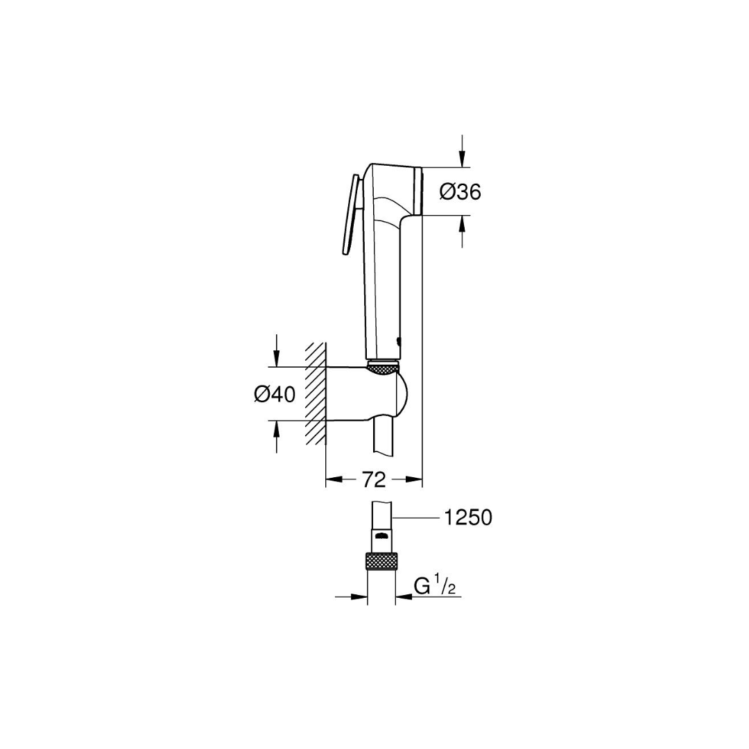 Grohe Tempesta-F Trigger Bidet Spray/Hygiene Spray 30 Set