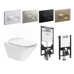 Kohler MODERNLIFE Edge Wall Hung Toilet Bowl & Complete Bundle Set - K-27903IN-SS-0