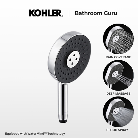 Kohler Statement Multifunction Handshower – Round with WaterMind™ Technology K-R28694T-E2-CP